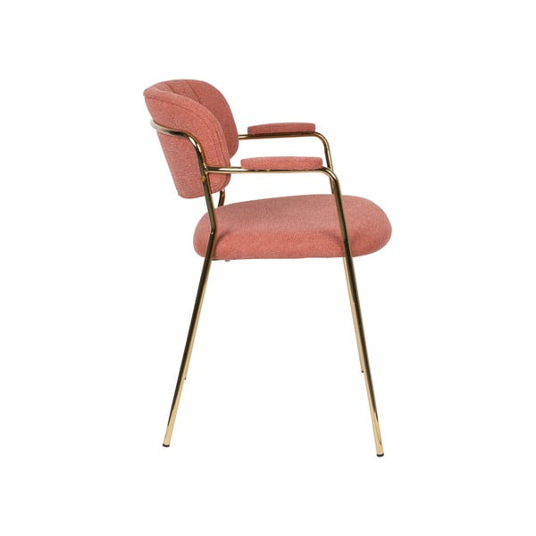 Rózsaszín étkezőszék szett 2 db-os Jolien – White Label-image-3