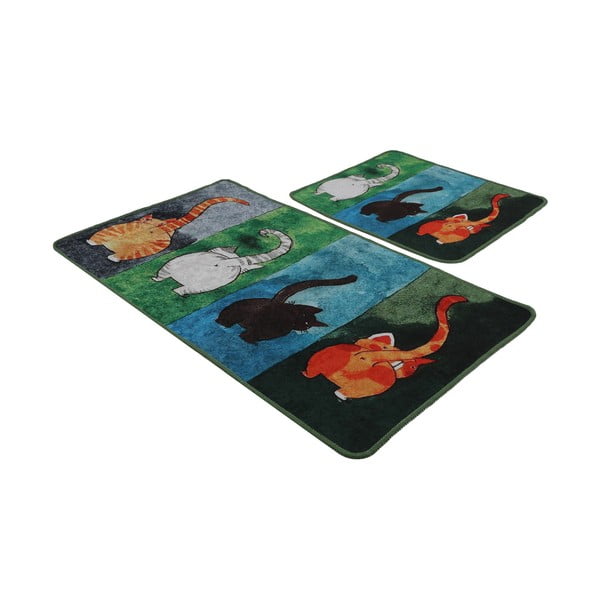 Fürdőszobai kilépő szett 2 db-os 60x100 cm Gatto Carino – Foutastic-image-4