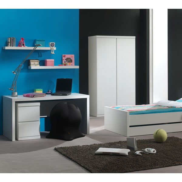 Lara fehér íróasztal, hosszúság 70 cm - Vipack-image-1