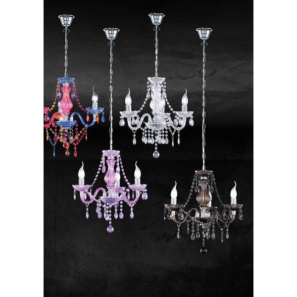 Fém függőlámpa akrilüveg búrával ø 46 cm Lüster – Reality-image-3