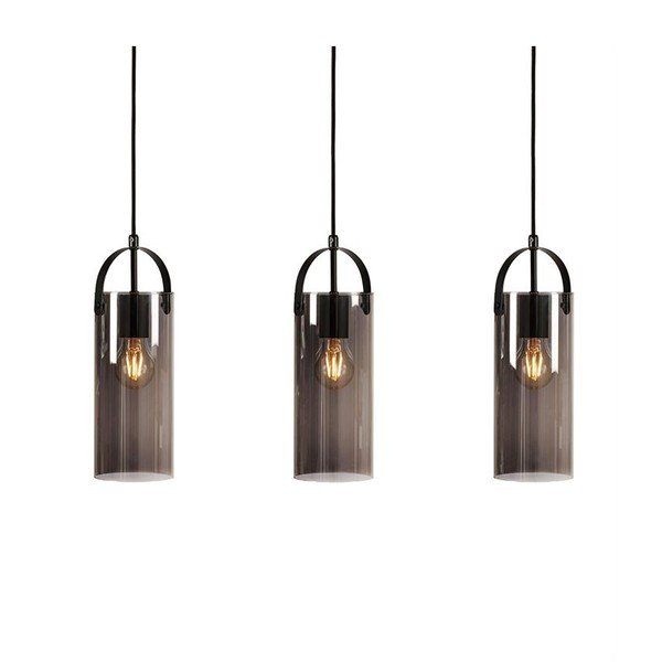 Glory fekete függő mennyezeti lámpa 3 izzóval - Markslöjd-image-2