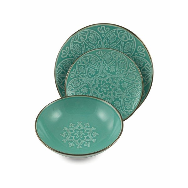 Baku 18 db-os színes agyagkerámia étkészlet - Villa d´Este-image-1