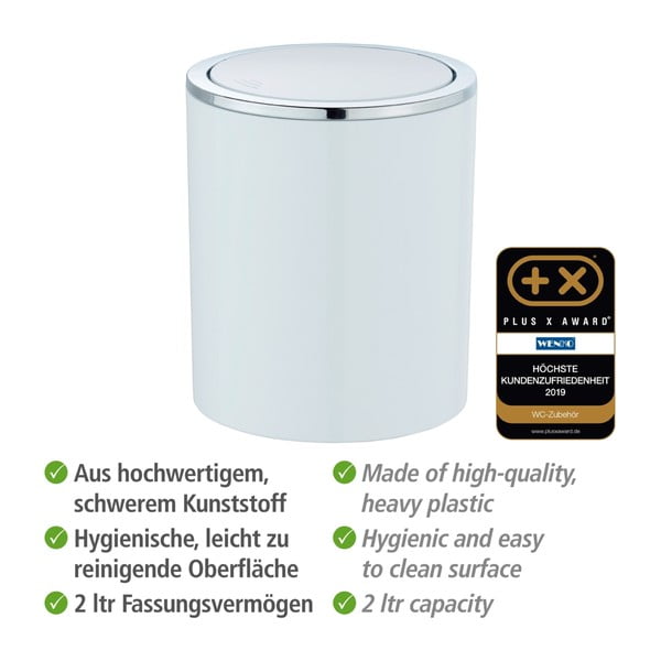 Inca fehér szemetes, 2 l - Wenko-image-3
