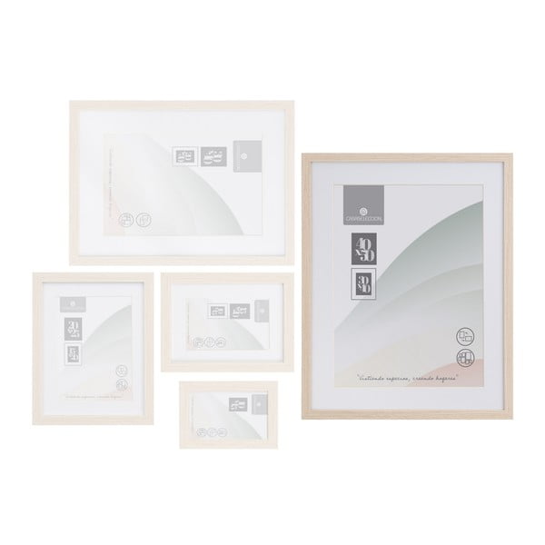 Natúr színű fali képkeret 42x52 cm Sencillo – Casa Selección-image-2