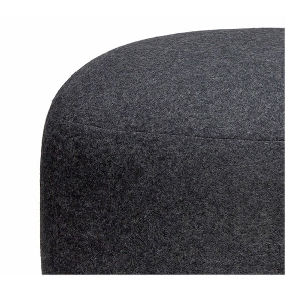 Gudmund fekete puff, ø 75 cm - Hübsch-image-2