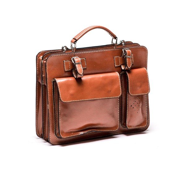 305 Cognac bőr válltáska - Luisa Vanini-image-2
