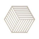 Hexagon világosszürke edényalátét - Zone