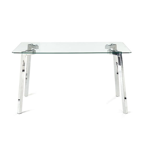 Étkezőasztal üveg asztallappal 80x140 cm Kirk – Tomasucci