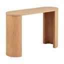 Natúr színű konzolasztal tölgyfa dekorral 38x114 cm Bibione – House Nordic