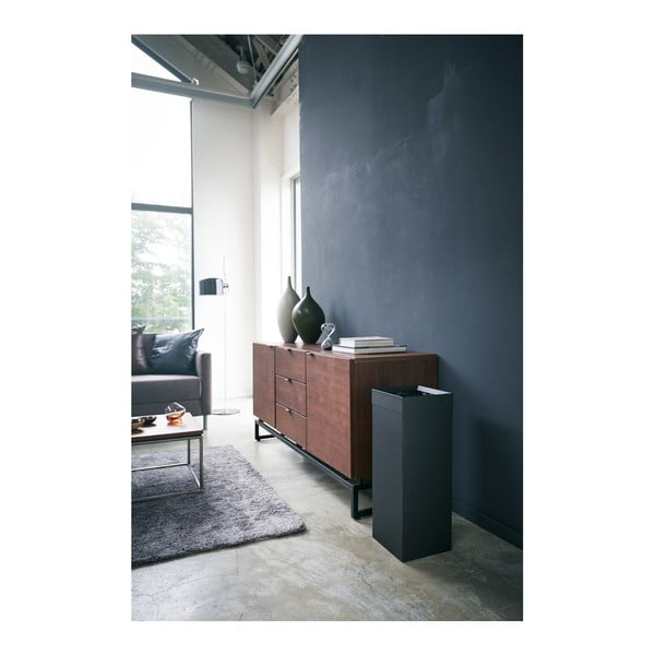 Fekete fém szemetes 27 l Tall – YAMAZAKI-image-1