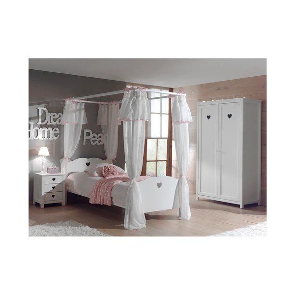 Amori fehér gyerekágy baldachin tartóval - Vipack-image-2