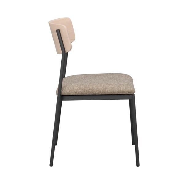 Bézs-natúr színű étkezőszék szett 2 db-os Maymont – Rowico-image-4