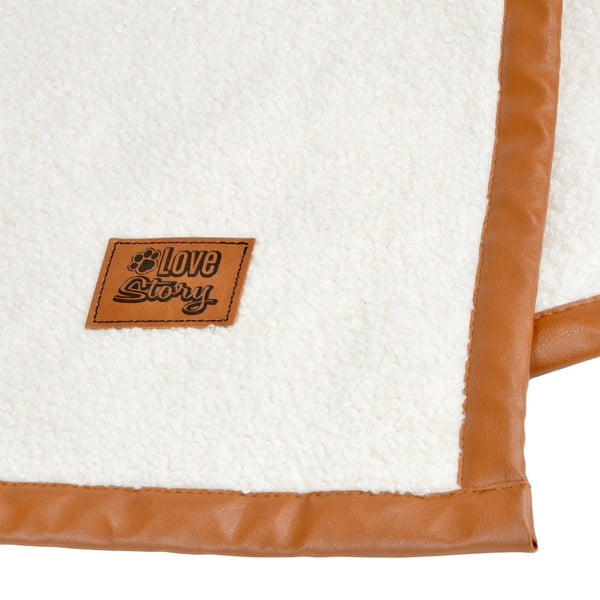 Krémszínű takaró kutyáknak 50x70 cm – Love Story-image-4