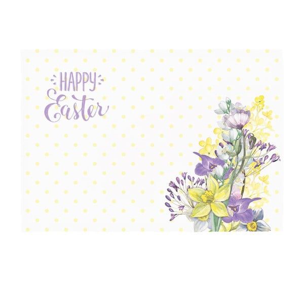Happy Easter Field Flowers 2 darab teríték alátét, 33 x 45 cm - Apolena