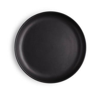 Nordic fekete agyagkerámia tányér, ø 17 cm - Eva Solo