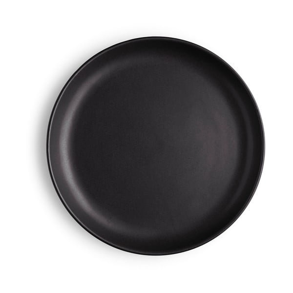 Nordic fekete agyagkerámia tányér, ø 17 cm - Eva Solo