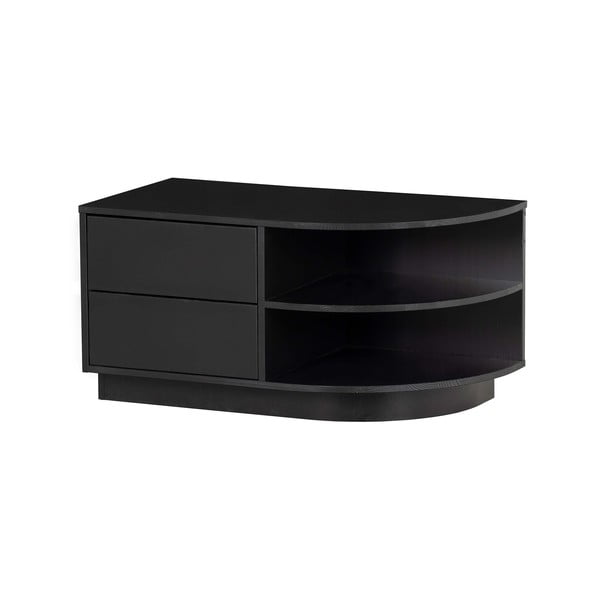 Fekete borovi fenyő moduláris TV-állvány 78x40 cm Finca – WOOOD-image-2