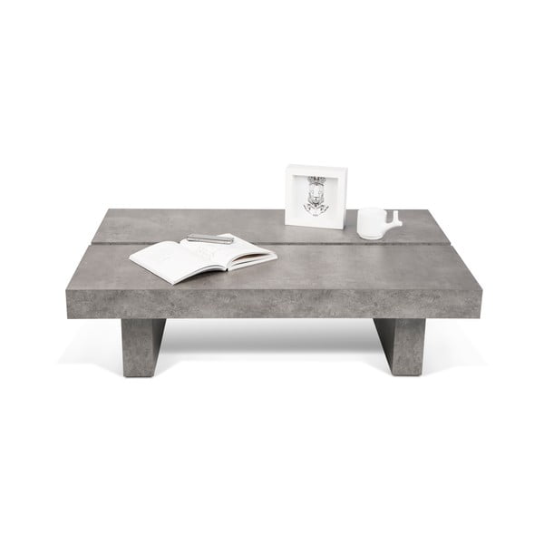 Tokyo dohányzóasztal beton dekorral, 94 x 25 cm - TemaHome-image-1