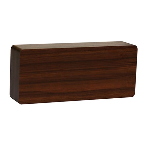 Slab Click Clock sötétbarna ébresztőóra, zöld LED kijelzővel - Gingko-image-2