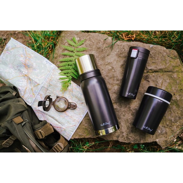 Fuori fekete thermo utazóbögre, 400 ml - Vialli Design-image-1