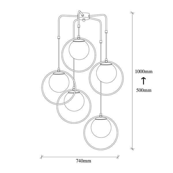 Satyros fekete fém függőlámpa - Opviq lights-image-3