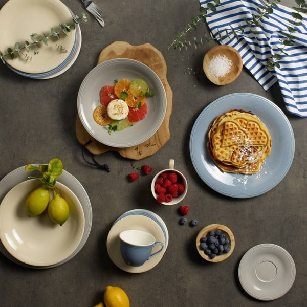 Like Color Loop fehér-bézs porcelán desszertes tányér, ø 21,5 cm - Villeroy & Boch-image-1