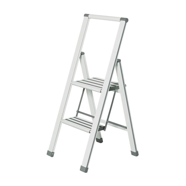 Ladder Alu fehér összecsukható fellépő, magasság 101 cm - Wenko