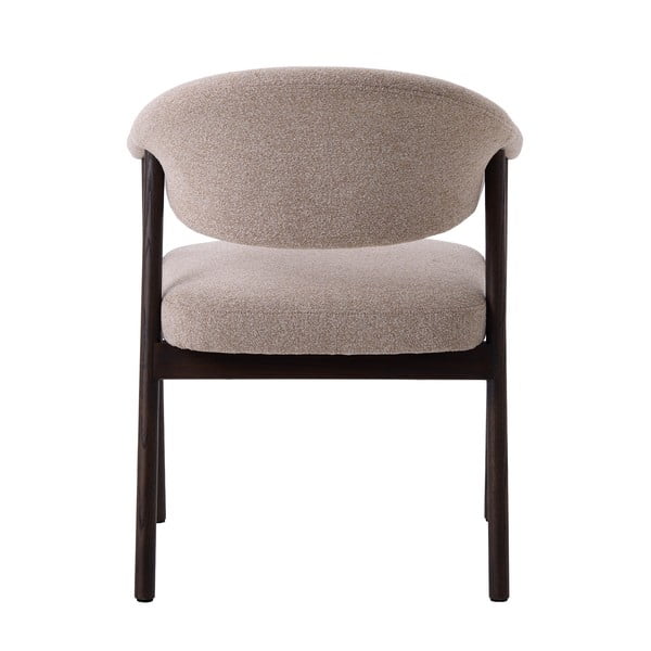 Bézs tölgyfa karfás étkezőfotel szett 2 db-os Elk – Unique Furniture-image-3