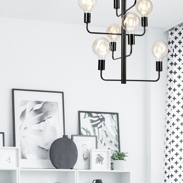 Fekete függőlámpa - LAMKUR-image-1