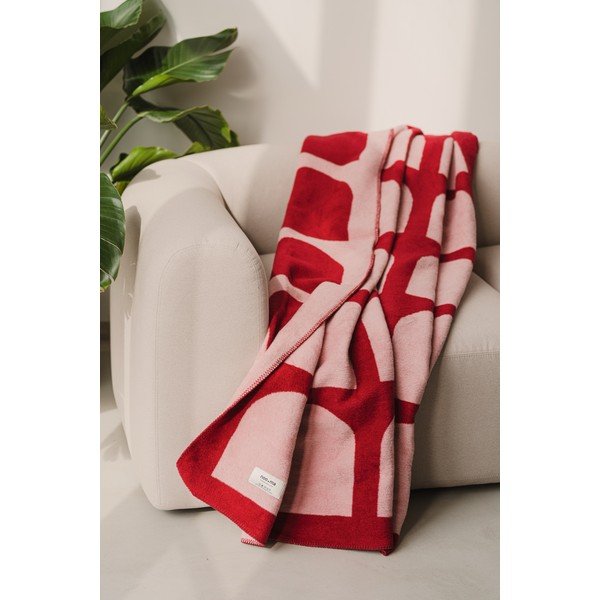 Piros-rózsaszín takaró 150x200 cm Gilli – noo.ma-image-1