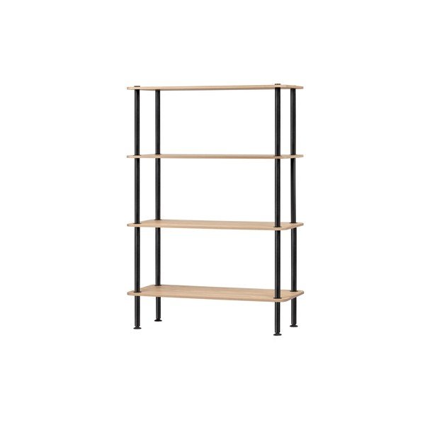 Natúr színű polcos állvány tölgyfa dekorral 80x127x35 cm Teidi – noo.ma