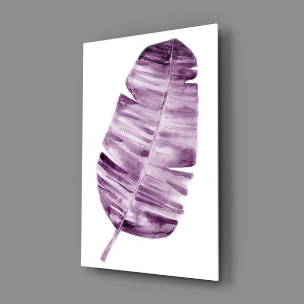 Lila Leaf üvegkép, 46 x 72 cm - Insigne-image-3