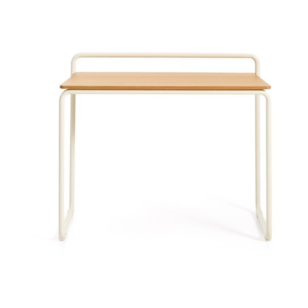 Gyerek íróasztal kőrisfa dekoros asztallappal 45x82 cm Tinn – Kave Home-image-2