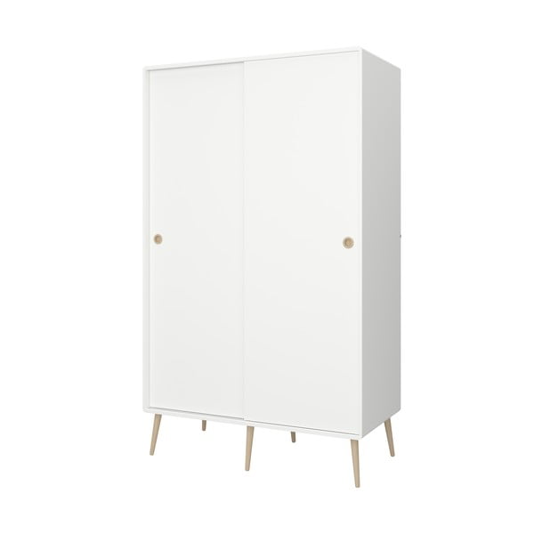 Fehér ruhásszekrény tolóajtóval 113x189,9 cm Softline - Tvilum-image-1