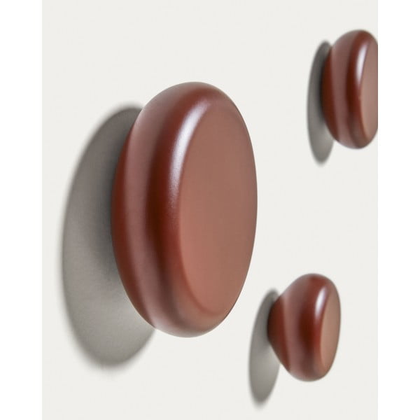 Piros fali fa akasztó szett 3 db-os Nadue – Kave Home-image-1