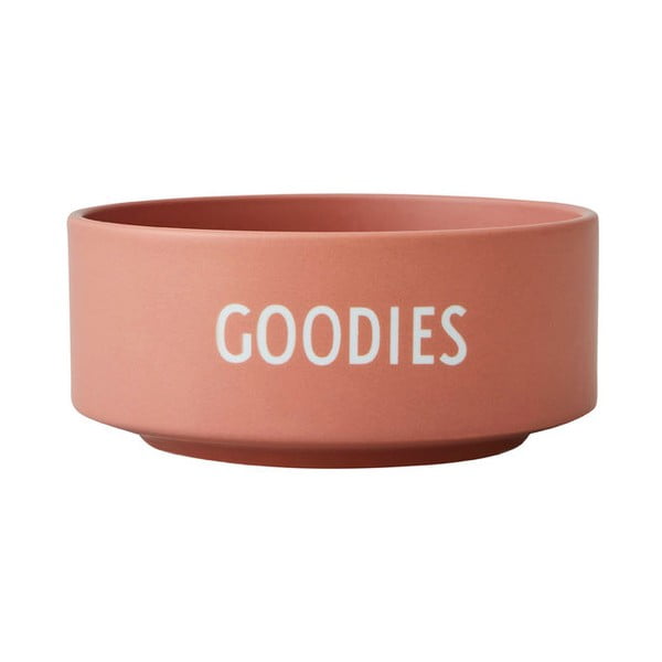 Goodies sötét rózsaszín porcelántál, ø 12 cm - Design Letters
