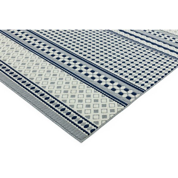 Antibes Geometric kék-fehér szőnyeg, 160 x 230 cm - Asiatic Carpets-image-3
