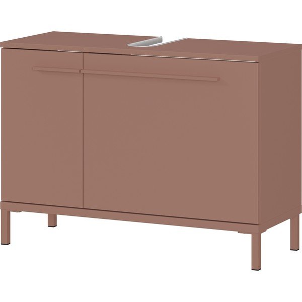 Barna matt mosdó alatti szekrény 80x59 cm Laurino – Germania