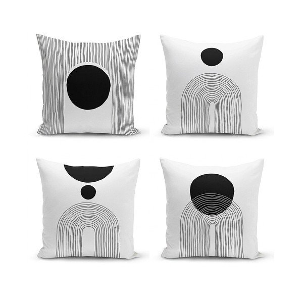 Párnahuzat szett 4 db-os 43x43 cm Simple Arch – Minimalist Cushion Covers