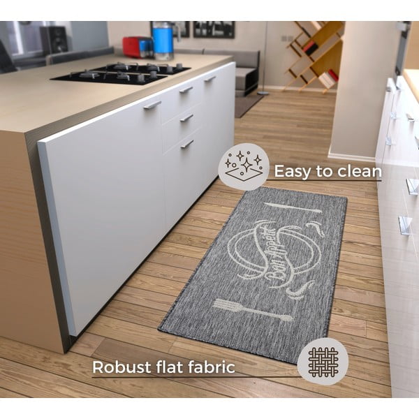 Szürkésbézs futószőnyeg 62x150 cm Cucina – Hanse Home-image-4