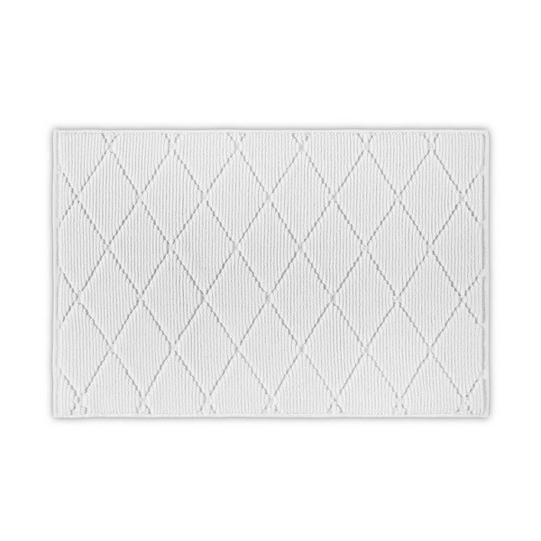 Diamond fehér pamut fürdőszobai kilépő, 50 x 80 cm - Foutastic-image-1