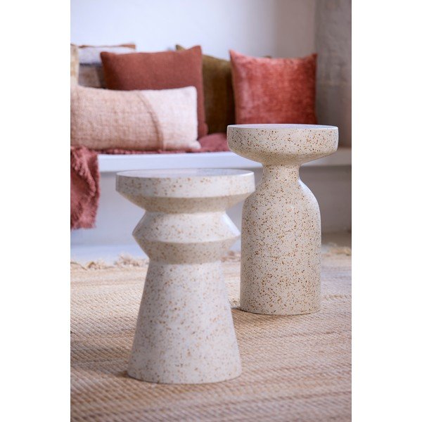 Terrazzo cement kerek tárolóasztal ø 32 cm Moravit – Light & Living-image-1