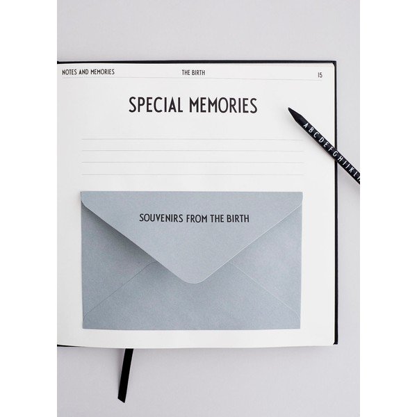 Baby's First Book fekete emlékkönyv gyerekeknek - Design Letters-image-3