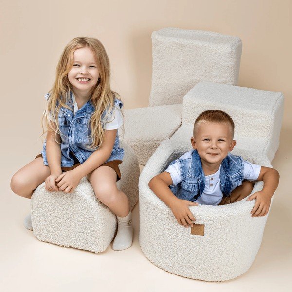 Krémszínű kordbársony habszivacs játszótér 5 db-os magasság 30 cm 250x45 cm Montessori – Meowbaby-image-3