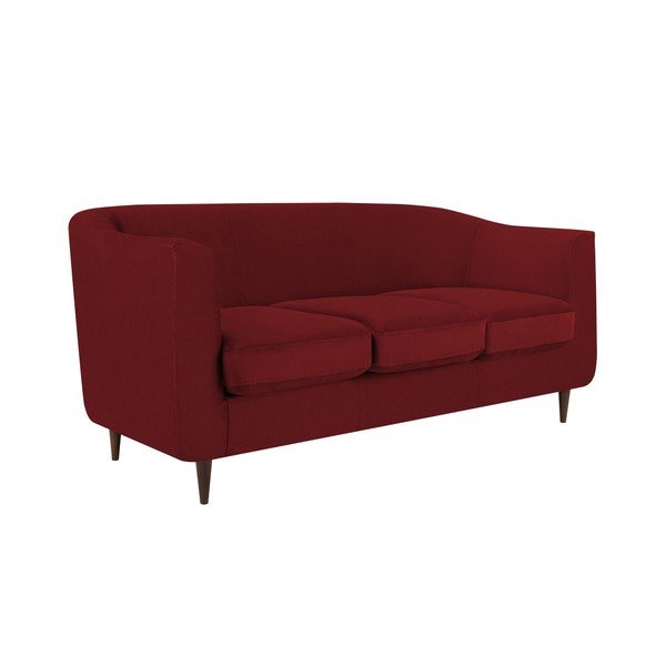 Glam piros bársonykanapé,175 cm - Kooko Home-image-3