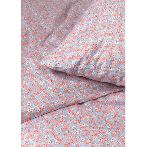 Világoskék-rózsaszín kétszemélyes-hosszabbított pamut-szatén ágyneműhuzat 200x220 cm Pleasantly – JUNA-image-2