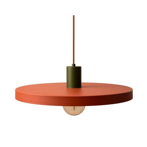 Téglavörös fém függőlámpa ø 40 cm Ori – Micadoni 