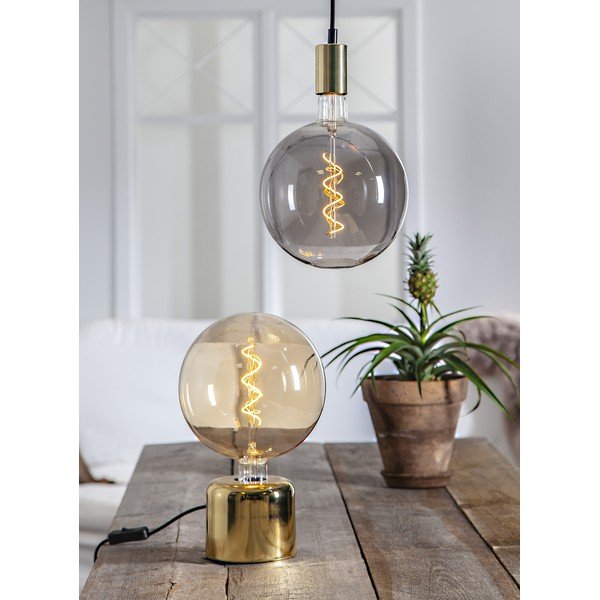 Sárgaréz színű lámpa talp 10 cm Glans – Star Trading-image-1