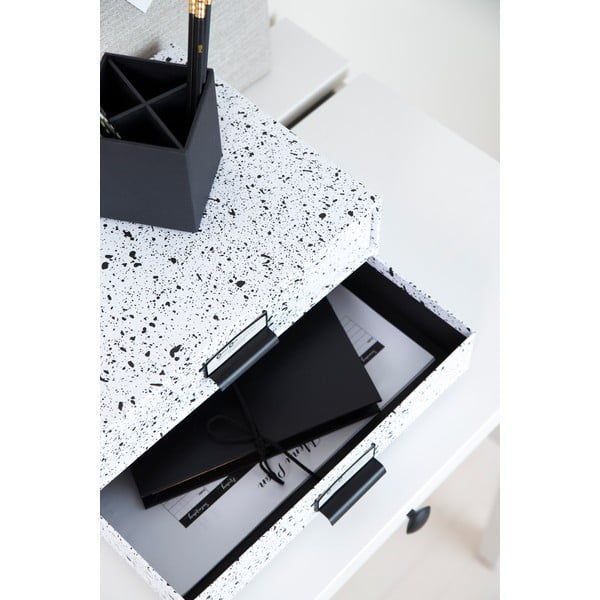 Birger fekete-fehér doboz 2 fiókkal - Bigso Box of Sweden-image-3