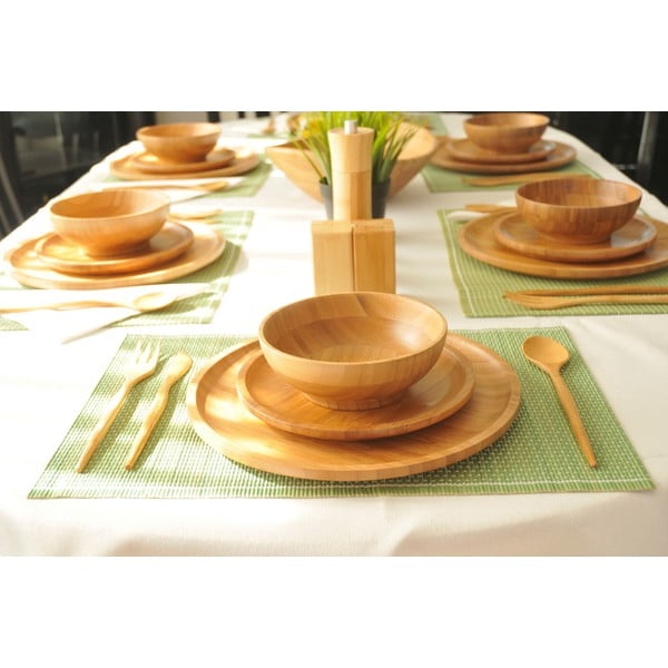 18 db-os bambusz evőeszköz készlet - Bambum-image-1